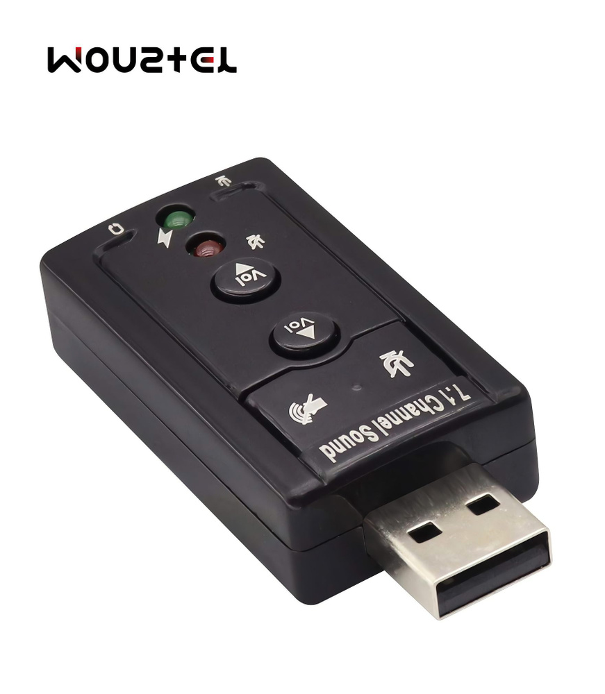 Внешняя звуковая карта USB 7.1/адаптер для наушников с микрофоном/аудио адаптер/переходник для наушников #1