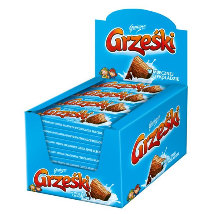 Grzeski Goplana, 36шт. х 36 гр. / вафли молочный шоколад - купить с ...