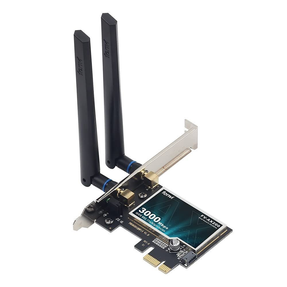 Wi-Fi-адаптер Fenvi AX200 PCIe 3000 Мбит, 2.4,5 ГГц с WiFi6 - купить с  доставкой по выгодным ценам в интернет-магазине OZON (1217182083)