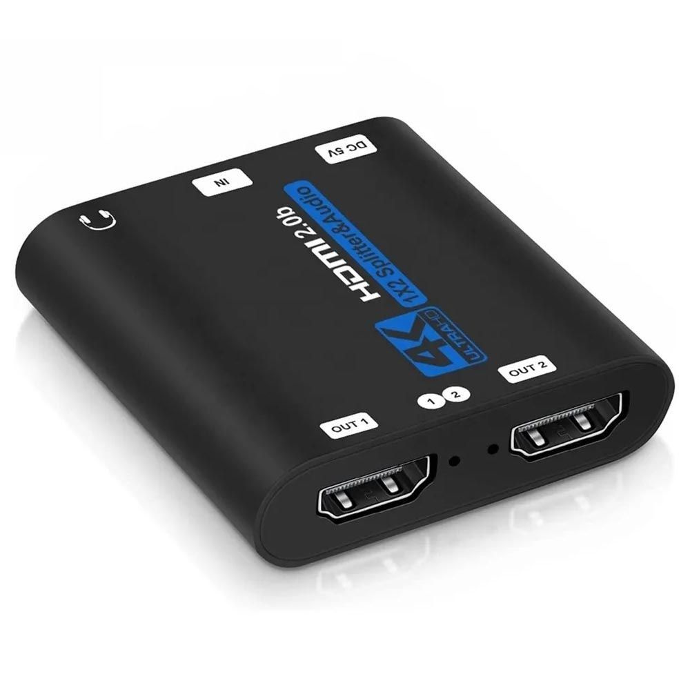 HDMI-разветвитель 4K/60Hz, HDR, 1 вход/2 выхода, HDMI 2.0b, Audio ...