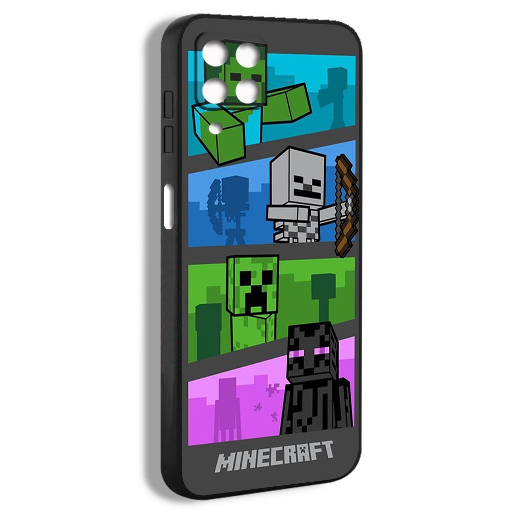 чехол для смартфона Подходит для Samsung Galaxy A12 Minecraft Майнркатф  игры Криппер ремесло создавать EFC01