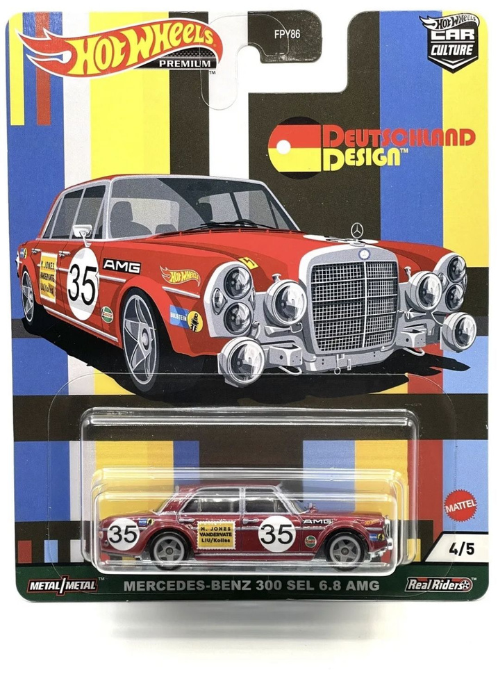 Машинка Hot Wheels Premium Mercedes-Benz 300 SEL 6.8 AMG / Хот