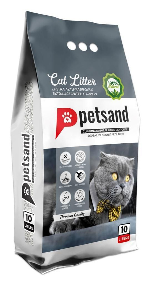 Комкующийся наполнитель для кошачьего туалета, Petsand, с ...