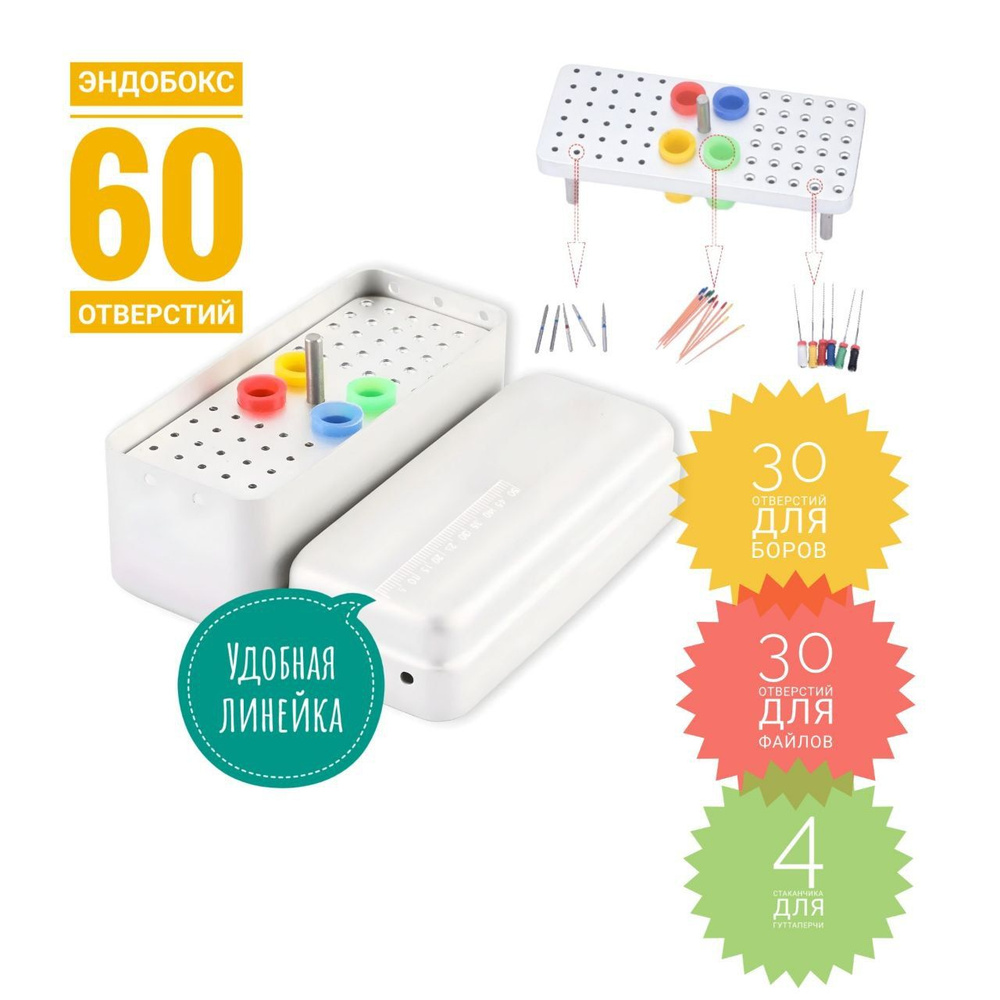 Эндобокс-Подставка DevonHealth(TYPE 64H) для стерилизации и хранения ...