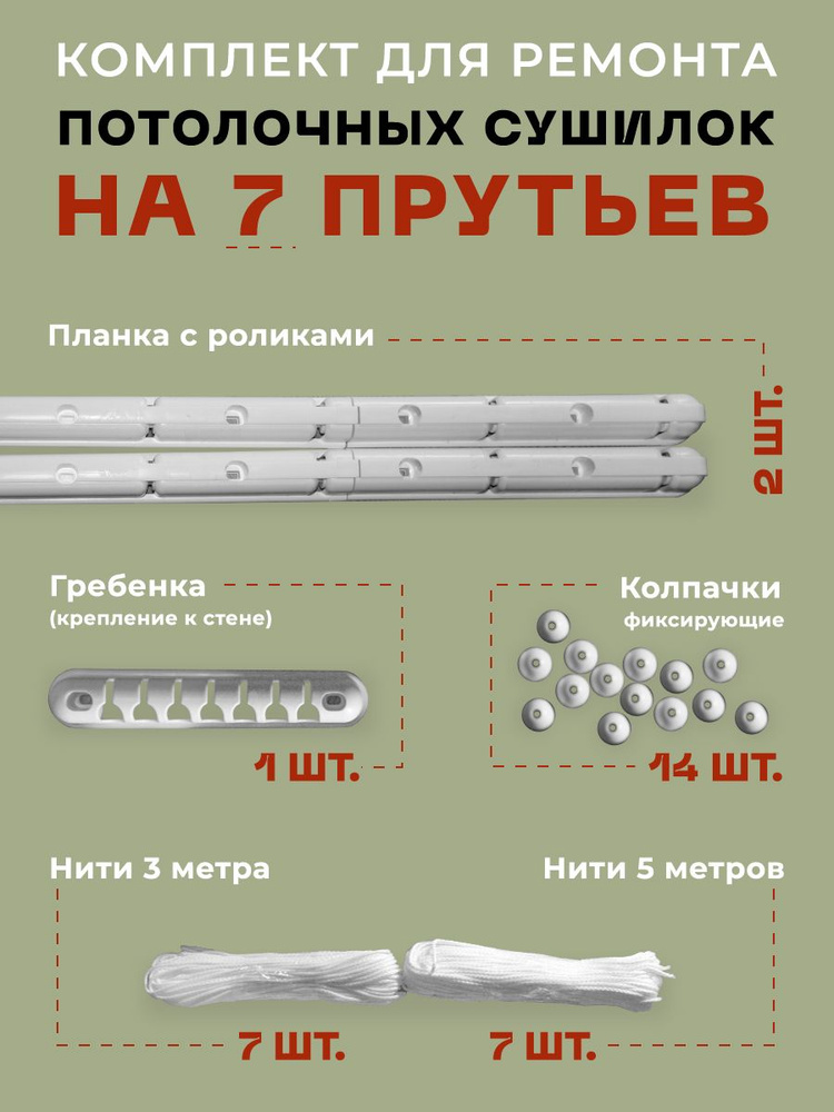 Ремкомплект для сушилки ремкомплект потолочной сушилки - купить по ...