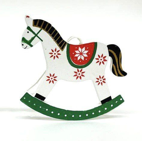 Елочная игрушка лошадка  Лошадь 2 шт. #1