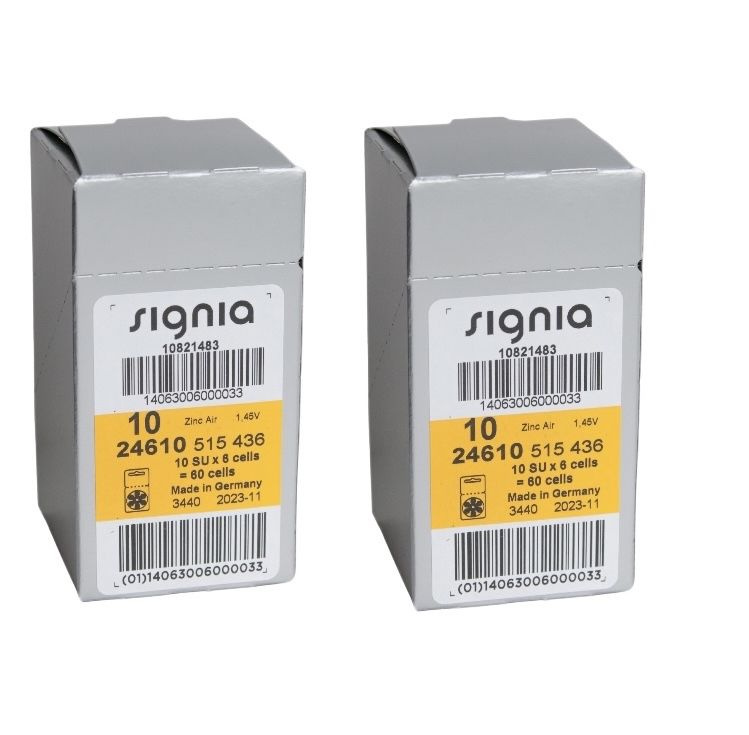 Signia Батарейка PR70 (ZA10, V10, DA230), Воздушно-цинковый тип, 1,4 В ...