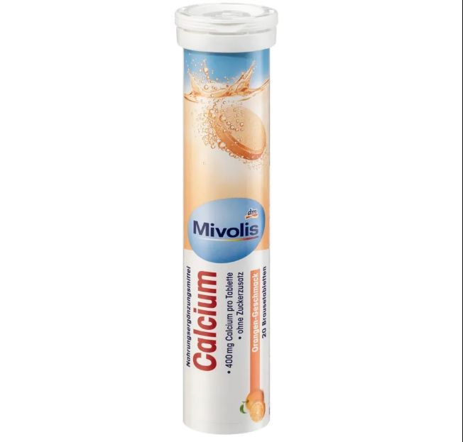 Mivolis Calcium Кальций Растворимые таблетки 400 мг со вкусом апельсина, 20 шт  #1