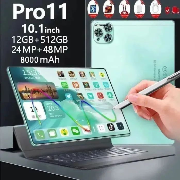 Купить планшет андроид 11 Pro- 8000 мАч 12 ГБ+512 ГБ графический для ...