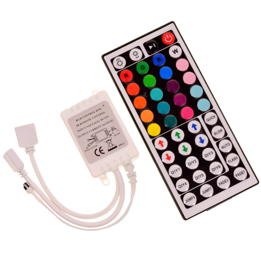 Контроллер RGB с инфракрасным пультом Rec-IK-02 (с двумя выходами для RGB ленты)  #1