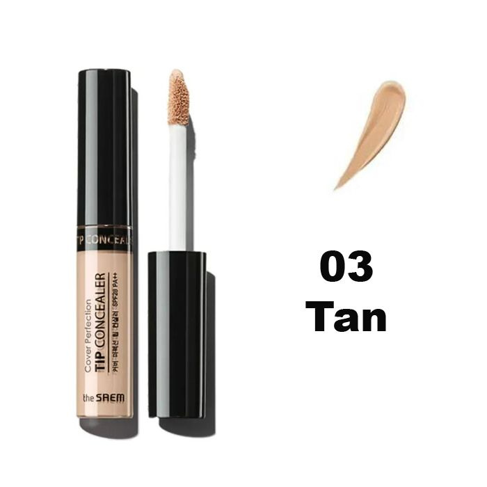 The Saem Консилер для маскировки недостатков кожи 6,5 г Cover Perfection Tip Concealer SPF28 РА, оттенок #1