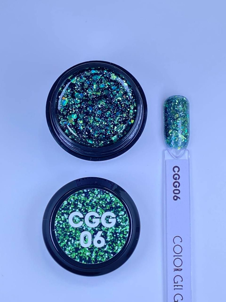 Гель-лак с глиттером Secret color gel CGG06 5 мл #1