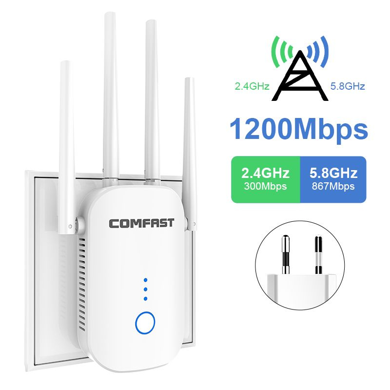 Усилитель Wi-Fi-сигнала COMFAST ретранслятор wifi 5G Усилитель ...