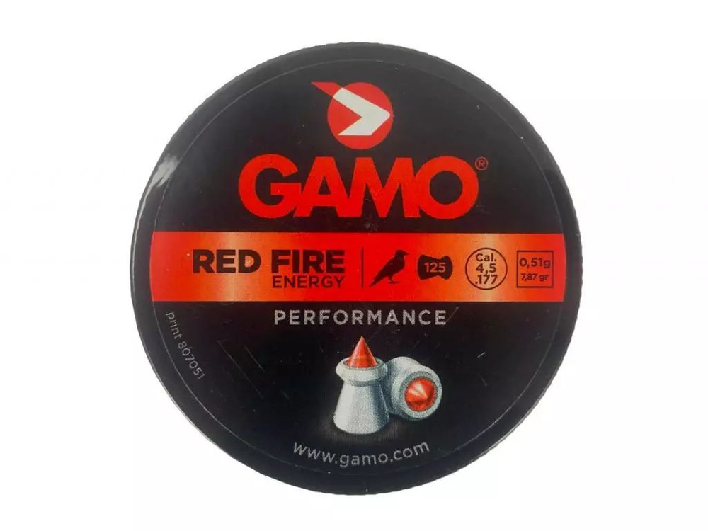 Пули пневматические "Gamo Red Fire", кал. 4,5 мм 0,51 грамм (125 шт.) #1