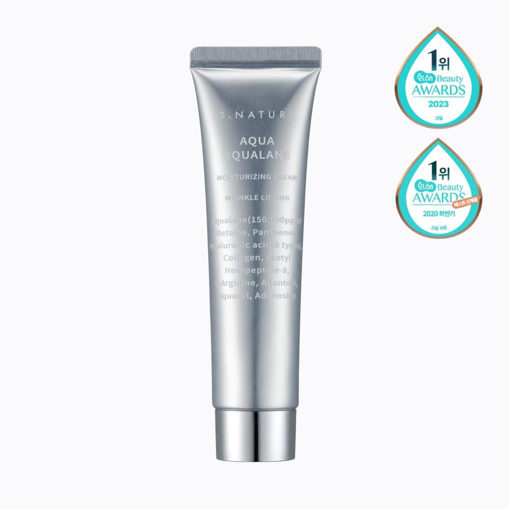 S.NATURE AQUA SQUALANE CREAM 60ml / Увлажняющий крем для лица с скваланом 60 мл. Южная Корея  #1