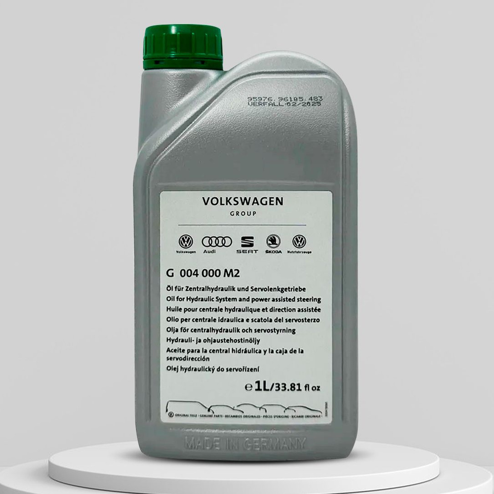 Жидкость ГУР Volkswagen Power Steering Fluid G004000M2 1л - купить по  выгодной цене в интернет-магазине OZON (1372041156)