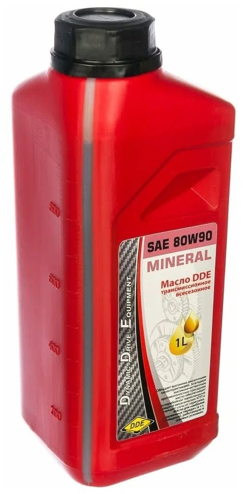 Масло трансмиссионное минеральное, 1 л DDE M-SAE80W-90 - купить по ...