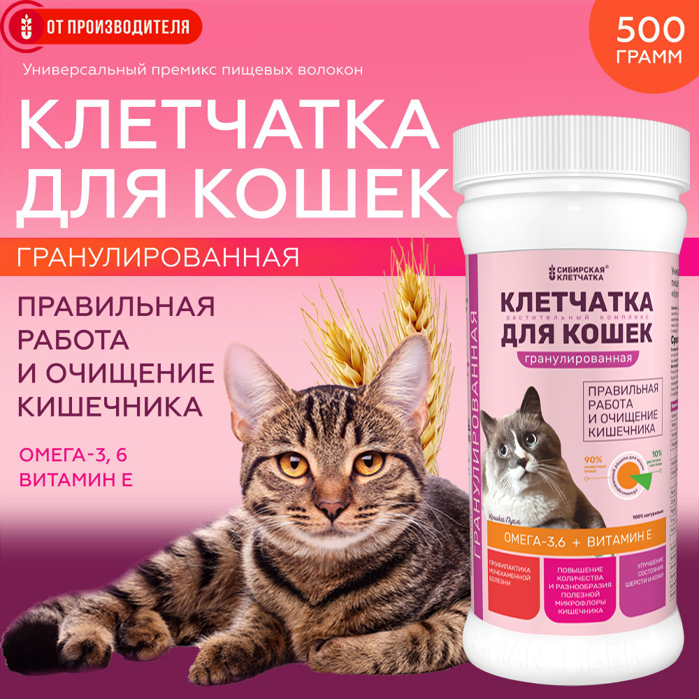 Клетчатка для кошек 