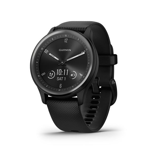 Garmin Умные часы Garmin VIVOMOVE Sport Black Silicone Band, black #1