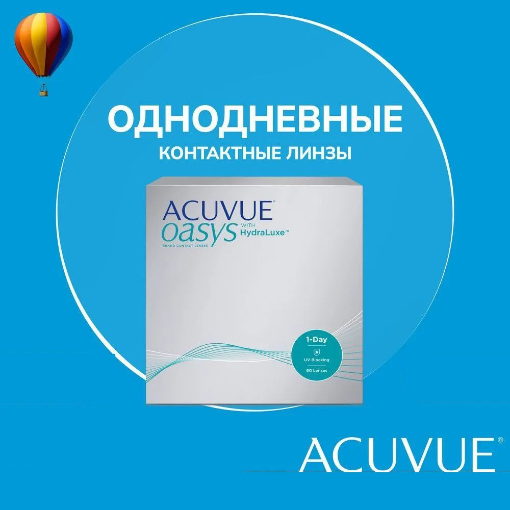 Контактные линзы ACUVUE OASYS 1-Day with HydraLuxe 90 линз / 8.5 / -3.00 #1