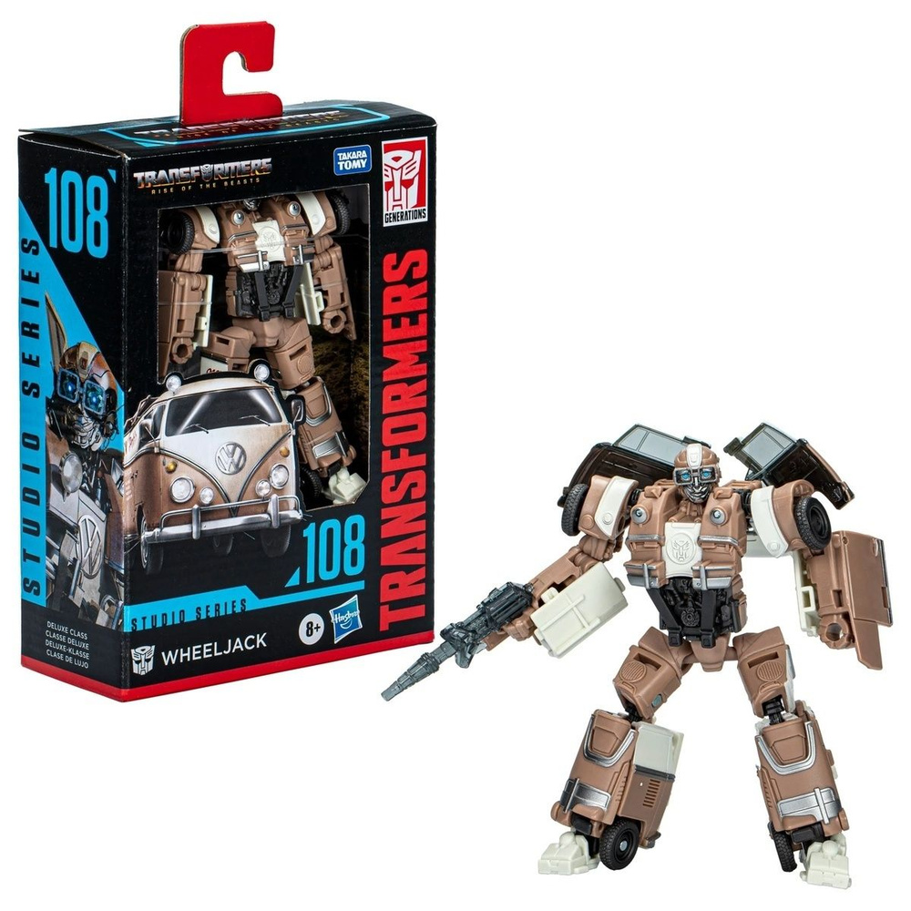 Фигурка Трансформеры Hasbro Studio Series Deluxe Transformers: Rise of the  Beasts SS108 Wheeljack 4,5 дюйма (11,5 см) F7233