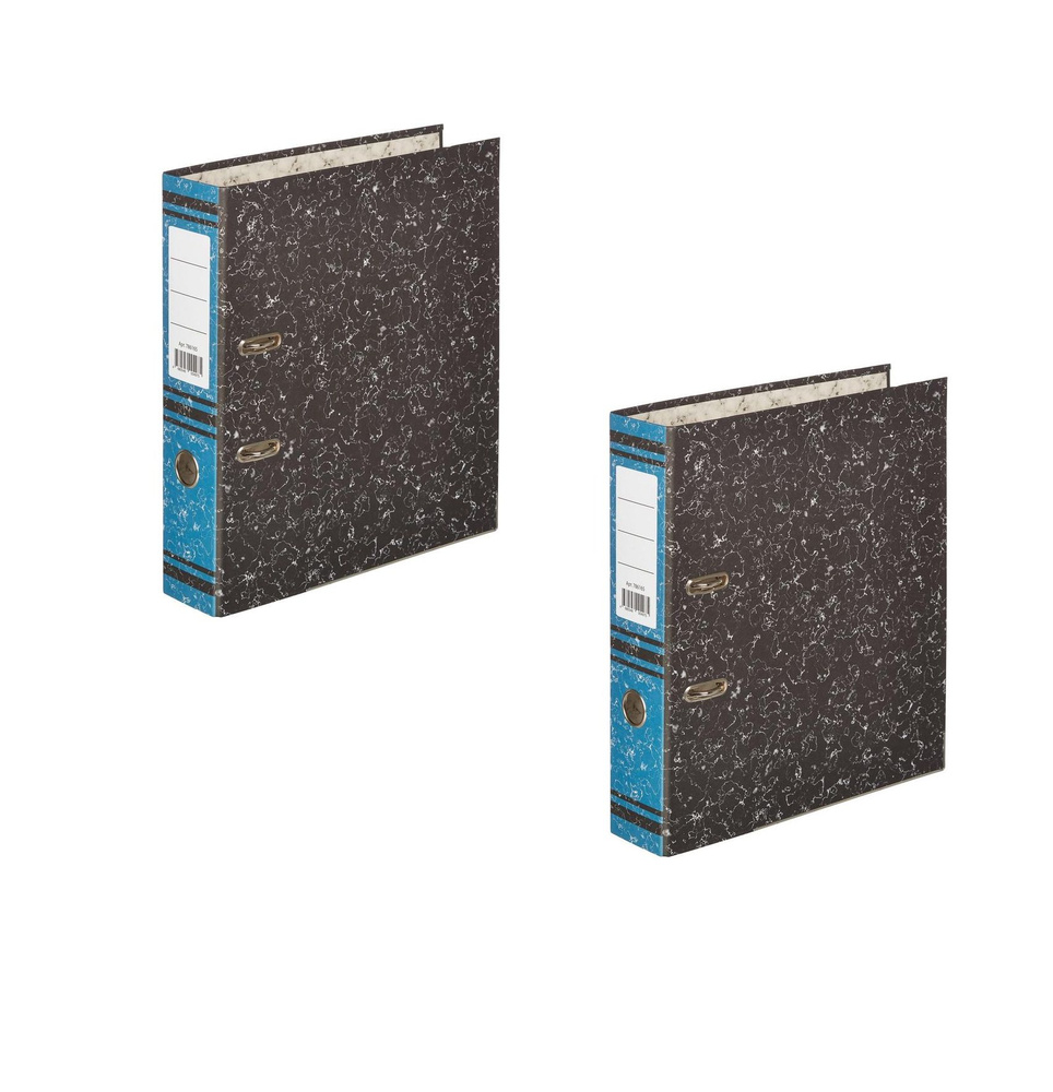Attache Selection Папка-регистратор мрамор, 70 мм, синий корешок, 2 уп ...