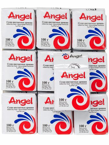 Дрожжи сухие хлебопекарные Инстантные "Angel" (Ангел) 100гр (10 пачек в спайке)  #1