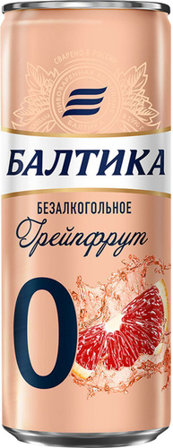 Пивной напиток безалкогольный Балтика №0 Грейпфрут, 330 мл  #1