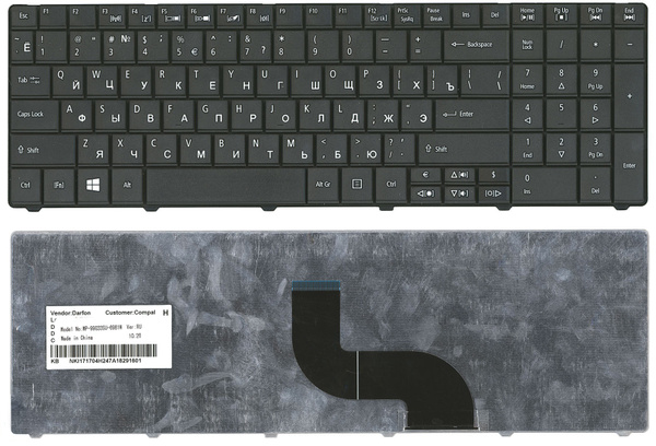 Clavier AZERTY De Remplacement Pour Acer Aspire E1-521 - Référence MP-09B26F0-6983 - Neuf