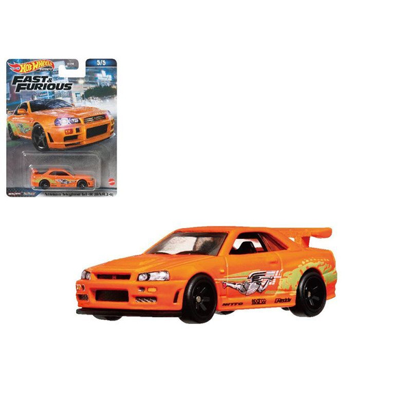 ミニカー Hot Wheels NISSAN SKYLINE GT-R (R34) Amazon | 2014 Hot Wheels Nissan Skyline GT-R (R34) Blue 230/250 HW