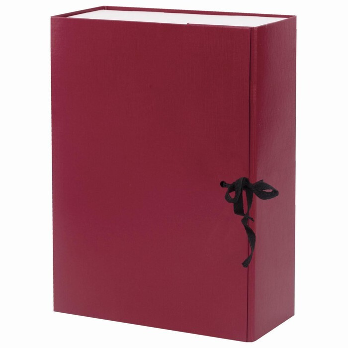 Короб архивный с завязками А4, корешок 100 мм Calligrata, бумвинил ...