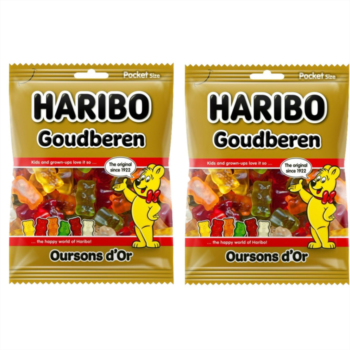 Мармелад жевательный Haribo Goldbaren Харибо Золотые Мишки 2 уп. по 75 ...