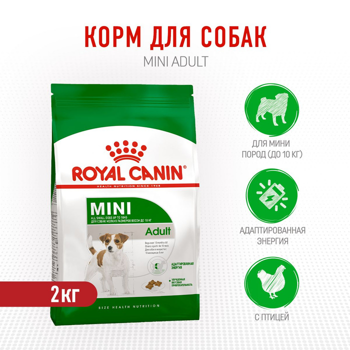 Royal Canin Mini Adult сухой корм для взрослых собак мелких пород - 2 ...