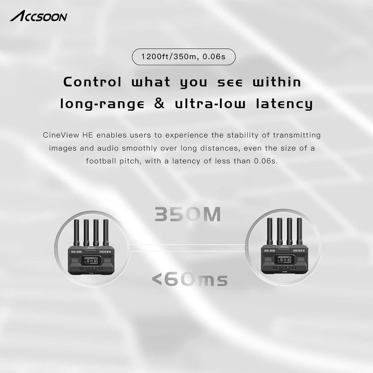 Многоспектральная беспроводная система передачи видеосигнала Accsoon ...