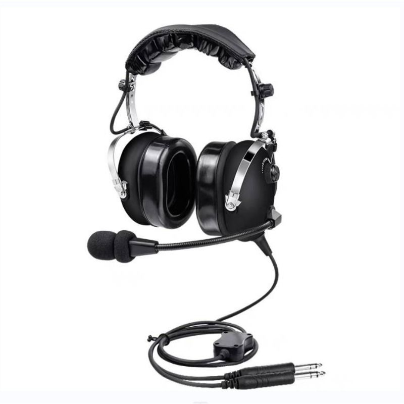 Авиационные наушники Flight PH-100A, гарнитура с двойным разъемом 6,3/5 ...