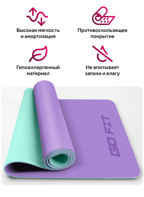 GO FIT Premium Yoga Mat 183 61 c