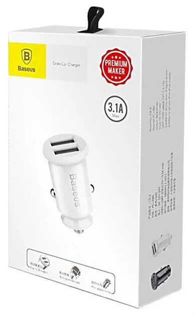 Baseus Grain Car Charger Dual 3.1A