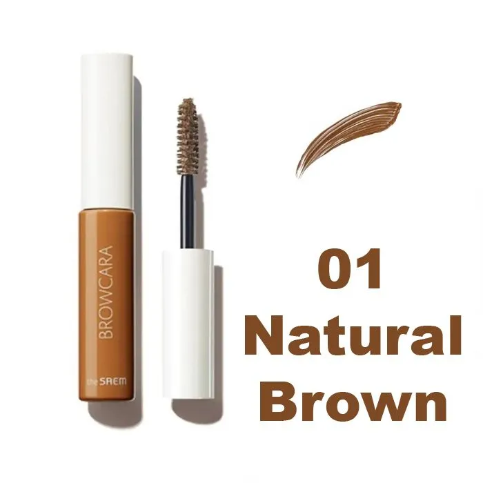 The Saem Тушь для бровей 4,5 г Saemmul Browcara, оттенок 01 Natural Brown, 4,5 г