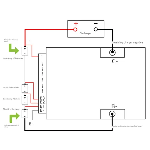 Плата защиты печатной платы 12 В с балансировкой для литий-железо-фосфатных (LiFePo4) и литий-железо