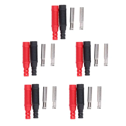 5 шт. латунный банановый штекер, PA, изолированный, защищенный, фонарный тип, 30В 60В