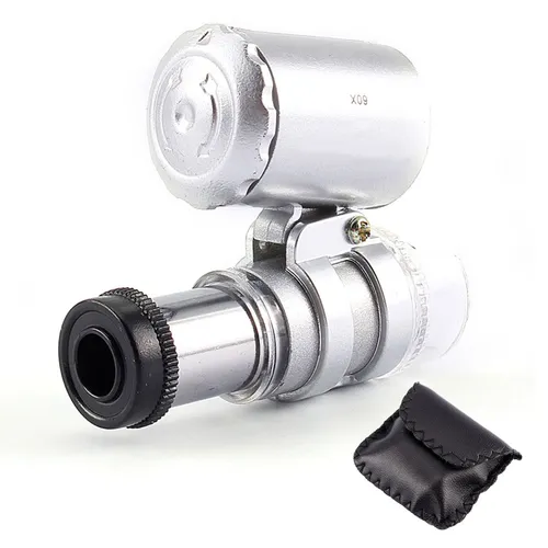 Микроскоп 60x для начинающих и школьников, с подсветкой и набором для опытов