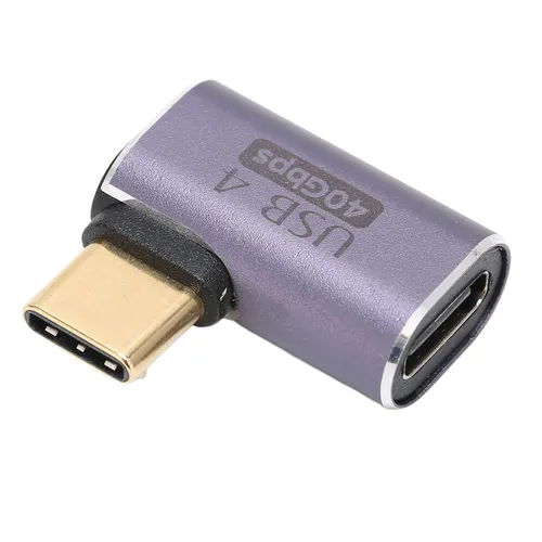 Адаптер Type-C 40 Гбит/с, 100 Вт, 8K 120 Гц, быстрая передача данных и зарядка, компактный алюминиев