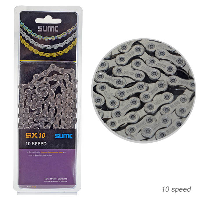 Велосипедная цепь SUMC 10 speed, SX10NP 1/2