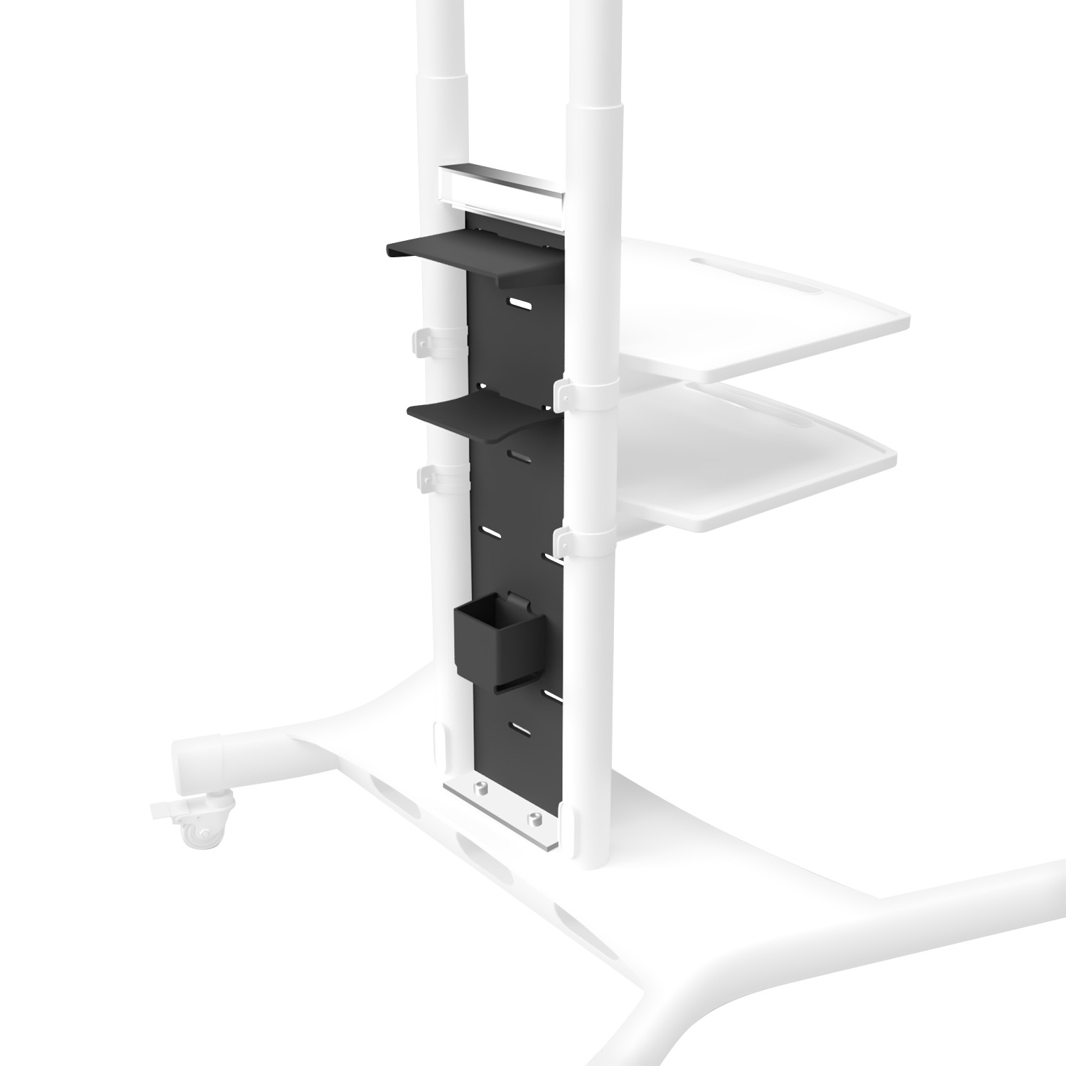 ONKRON стойка для телевизора с кронштейном 50"-86", мобильная, белая ...