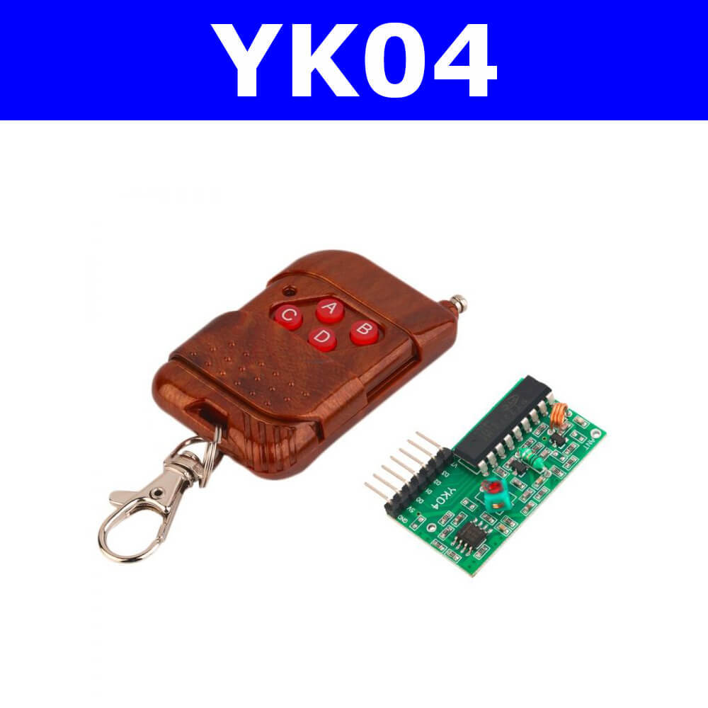 Yk04 YK04 - комплект дистанционного управления (радиомодуль, пульт, 4 канала ...