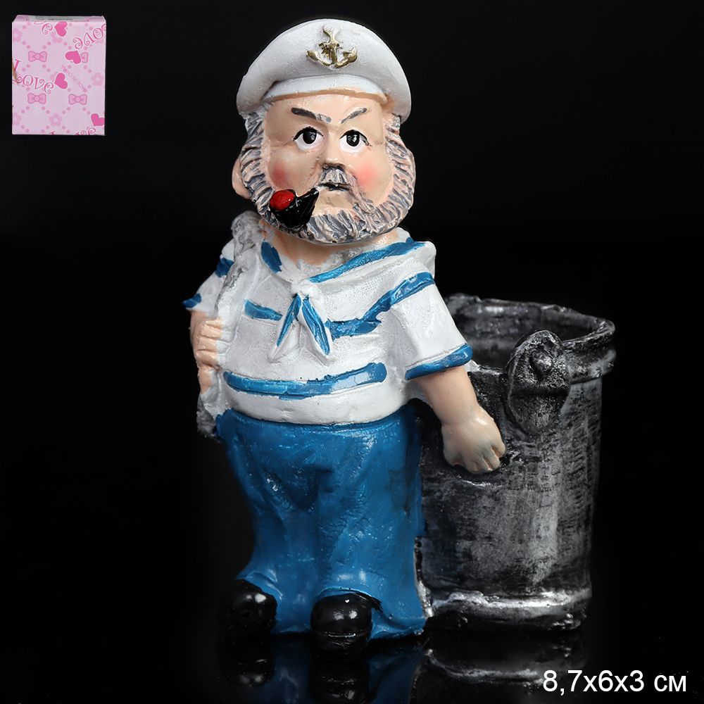 Подставка для зубочисток. Моряк 5,5х9,5х3 см.