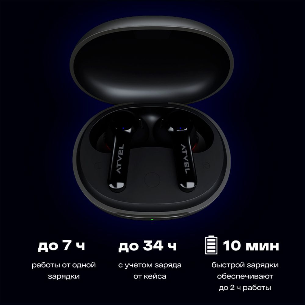 Наушники Внутриканальные Atvel TWS Tune S5 Pro - купить по доступным ...