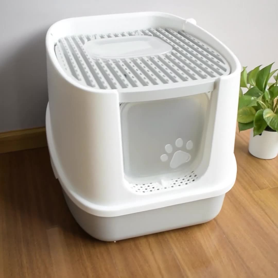 кошачий туалет закрытый ,лоток закрытый и совок, Большое пространство ...