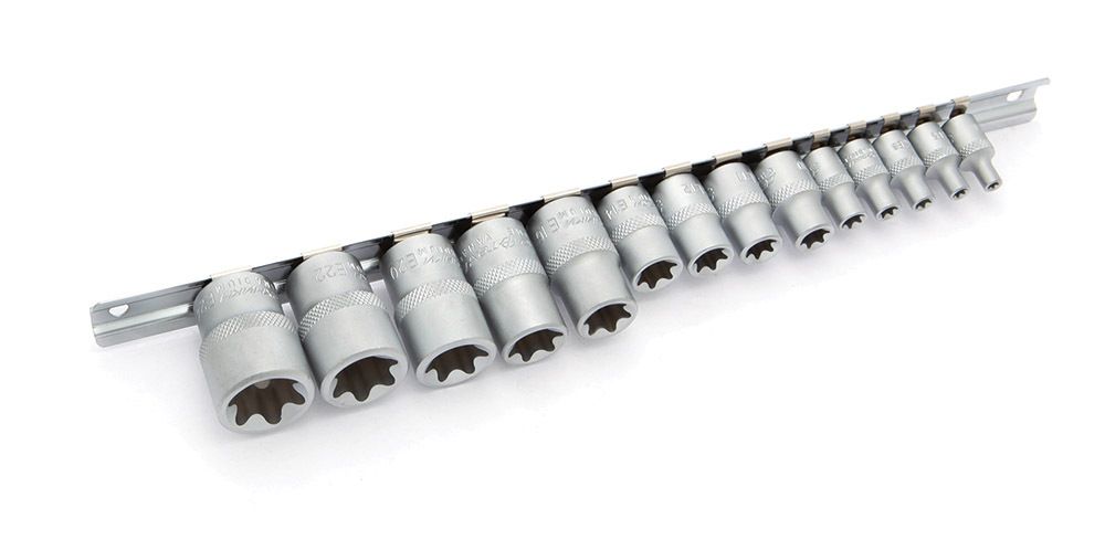 НаборголовокДелотехникиTorx1/4",3/8",1/2",14шт,623714