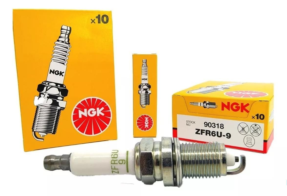 Свеча зажигания, 1 шт. NGK ZFR6U-9 (90318) для CHEVROLET Aveo